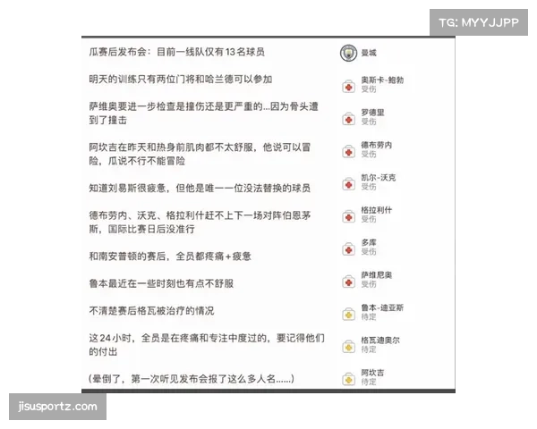 英超球队伤病情况统计 密集赛程下轮换策略重要性上升